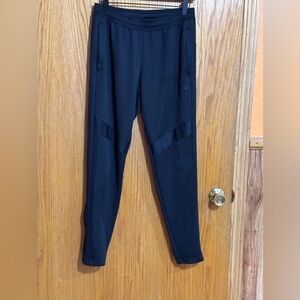Adidas running athletic pants black‎ sz medium women’s zip at calf